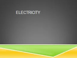 Electricity Electric Current