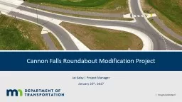 Cannon Falls Roundabout Modification Project