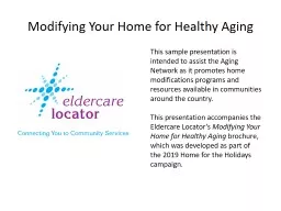 Modifying Your Home for Healthy Aging