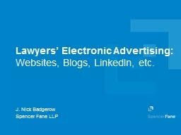 Lawyers’ Electronic Advertising: