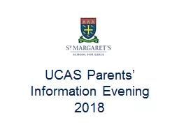 UCAS Parents’ Information Evening
