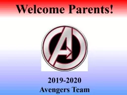 Welcome Parents! 2019-2020