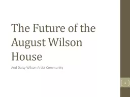The Future of the August Wilson House