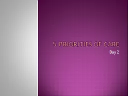 5 priorities of Care