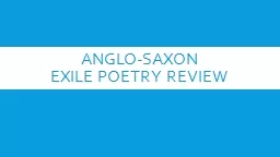 Anglo-Saxon  exile