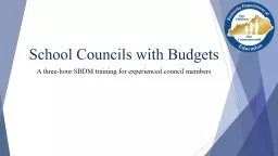 School Councils with Budgets
