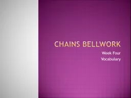 Chains  Bellwork   Week Four