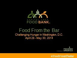 Food From the Bar Challenging Hunger in Washington, D.C.