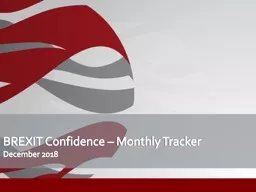 BREXIT Confidence – Monthly Tracker