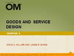 GOODS AND SERVICE DESIGN