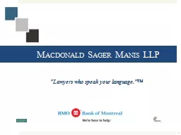 Macdonald Sager Manis