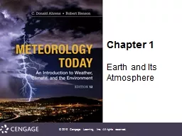 Chapter  1 Earth and Its Atmosphere