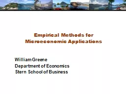 Empirical Methods for