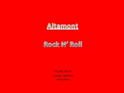 Altamont Rock N’ Roll