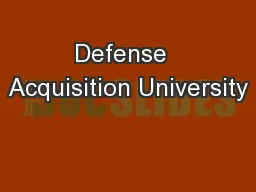 Defense  Acquisition University