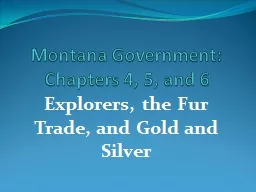Montana Government:  Chapters 4, 5, and 6