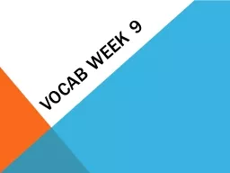 VOCAB WEEK 9 1. abscond
