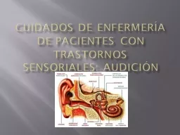 Cuidados de enfermería de pacientes con trastornos sensoriales: audición