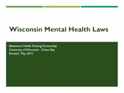Wisconsin Mental Health Laws