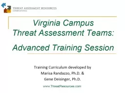 Virginia Campus  Threat Assessment Teams: