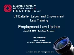 UT-Battelle Labor and Employment Law Training