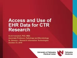 Access and Use of EHR Data for CTR Research