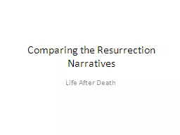Comparing the Resurrection Narratives