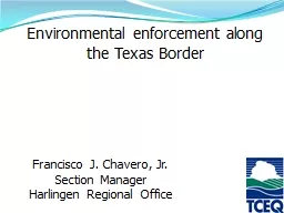 Environmental enforcement along the Texas Border