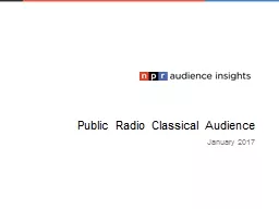 Public Radio Classical Audience