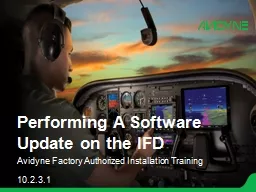 Performing A Software Update on the IFD