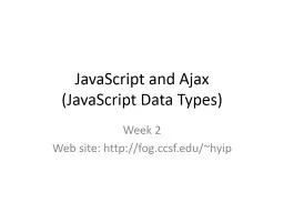 JavaScript and Ajax