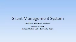 Grant Management System