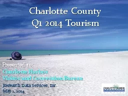 Charlotte County Q1 2014 Tourism