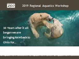 2019 Regional Aquatics Workshop