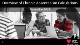 Overview of Chronic Absenteeism Calculations