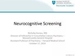 Neurocognitive Screening