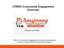 UTRGV  Community Engagement