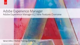 Adobe Experience Manager 6.2: New Features Overview