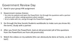 Government Review Day