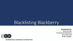 Blacklisting Blackberry