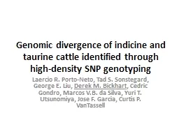 Genomic divergence of