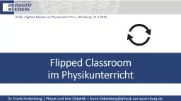 Flipped Classroom im Physikunterricht