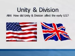 Unity & Division