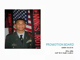 PROMOTION BOARD MARCH 20.