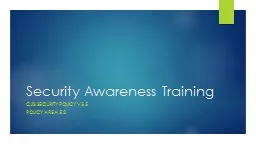 Security Awareness Training