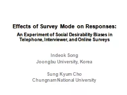 Effects of Survey Mode on Responses: