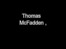 Thomas  McFadden ,