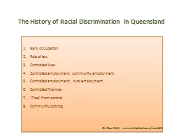The History of Racial Discrimination in Queensland