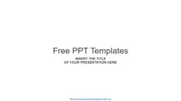 Free PPT Templates Insert the title
