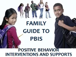 FAMILY GUIDE TO PBIS